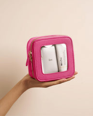 Oaque bag inside purse for on-the-go organization.