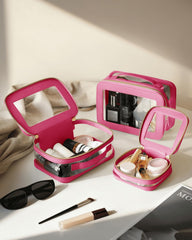 Oaque clear travel toiletry bag large keeps essentials visible and organized.