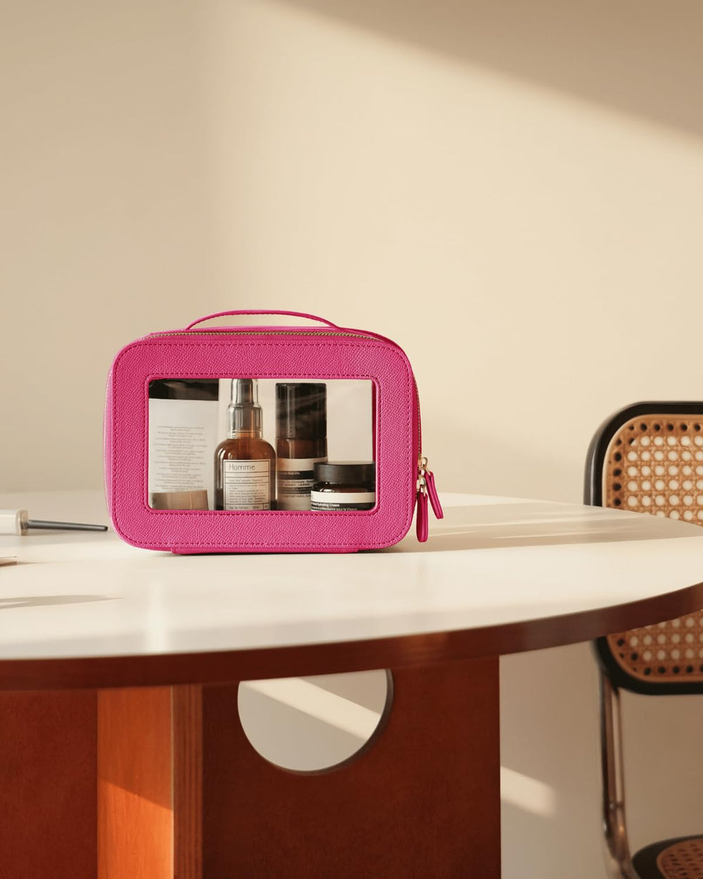 Oaque gift-ready clear cosmetic bag set for loved ones.