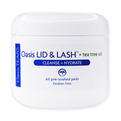Oasis LID & LASH Tea Tree Wipes pack ready for everyday eyelid hygiene.