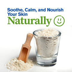 Oats Garden colloidal oatmeal powder close-up for skin care