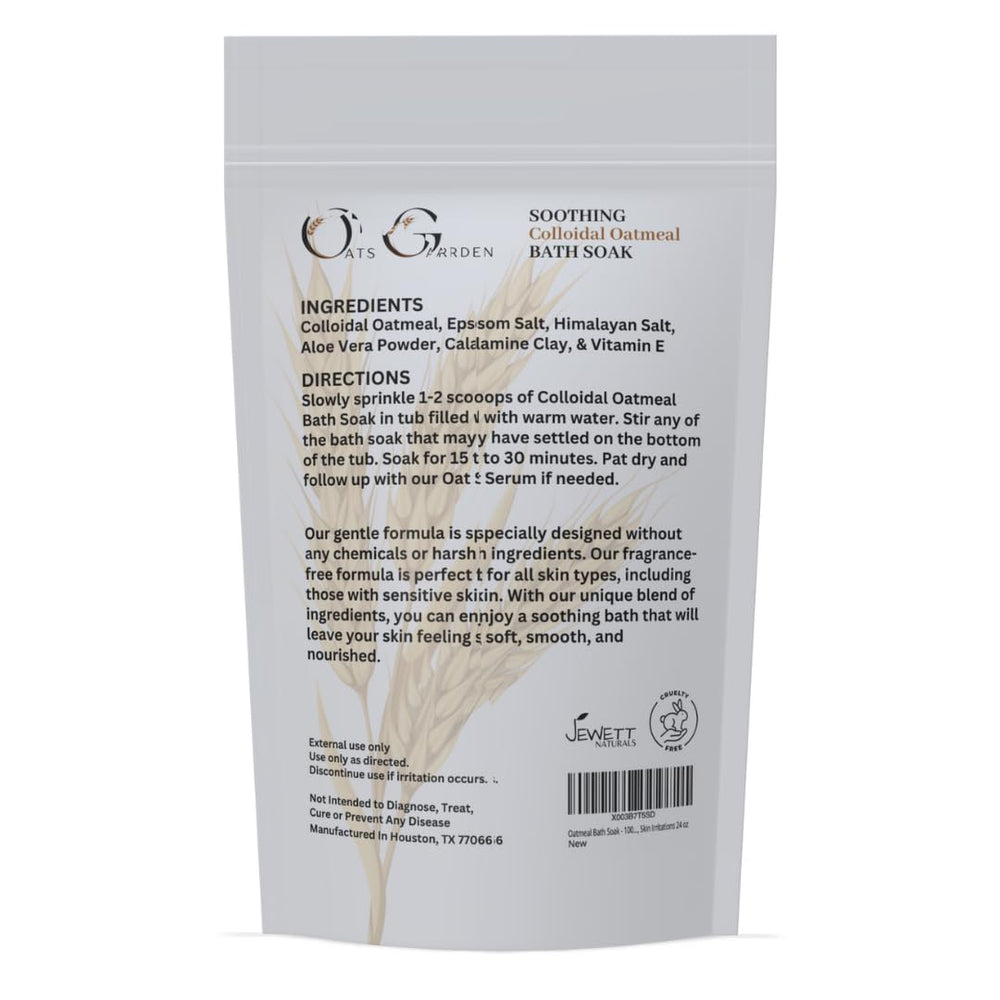 Oats Garden fragrance-free formula label highlights sensitive skin