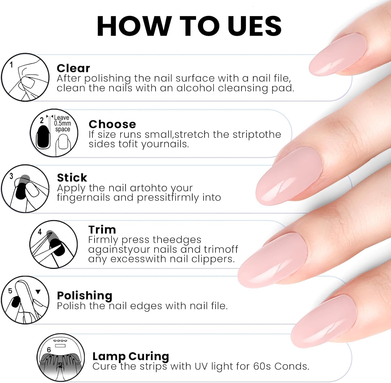 OAUEE vegan-friendly nail wraps with no animal ingredients.