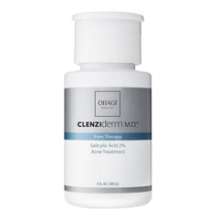Obagi CLENZIderm M.D. Pore Therapy bottle front showing 2% salicylic acid
