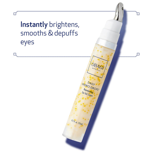 Obagi Daily Hydro-Drops Eye Gel Cream dual metal applicator cools and smooths puffiness