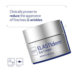 Obagi ELASTIderm Eye Cream applied around the eye area for smoother appearance