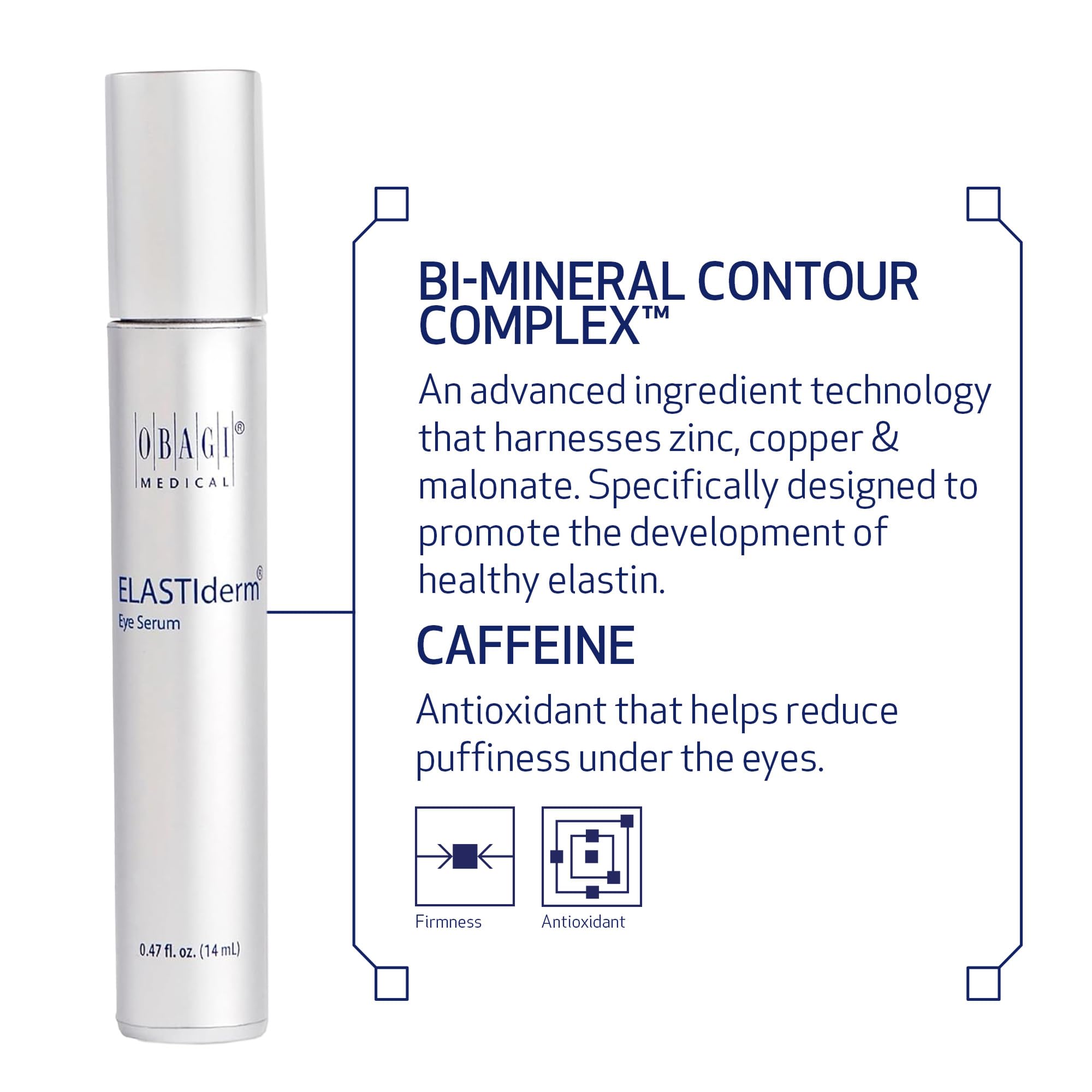 Obagi ELASTIderm Eye Serum applicator tip enables precise, gentle application.
