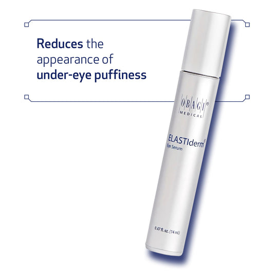Close-up of the eye area with ELASTIderm Serum for refreshed appearance.