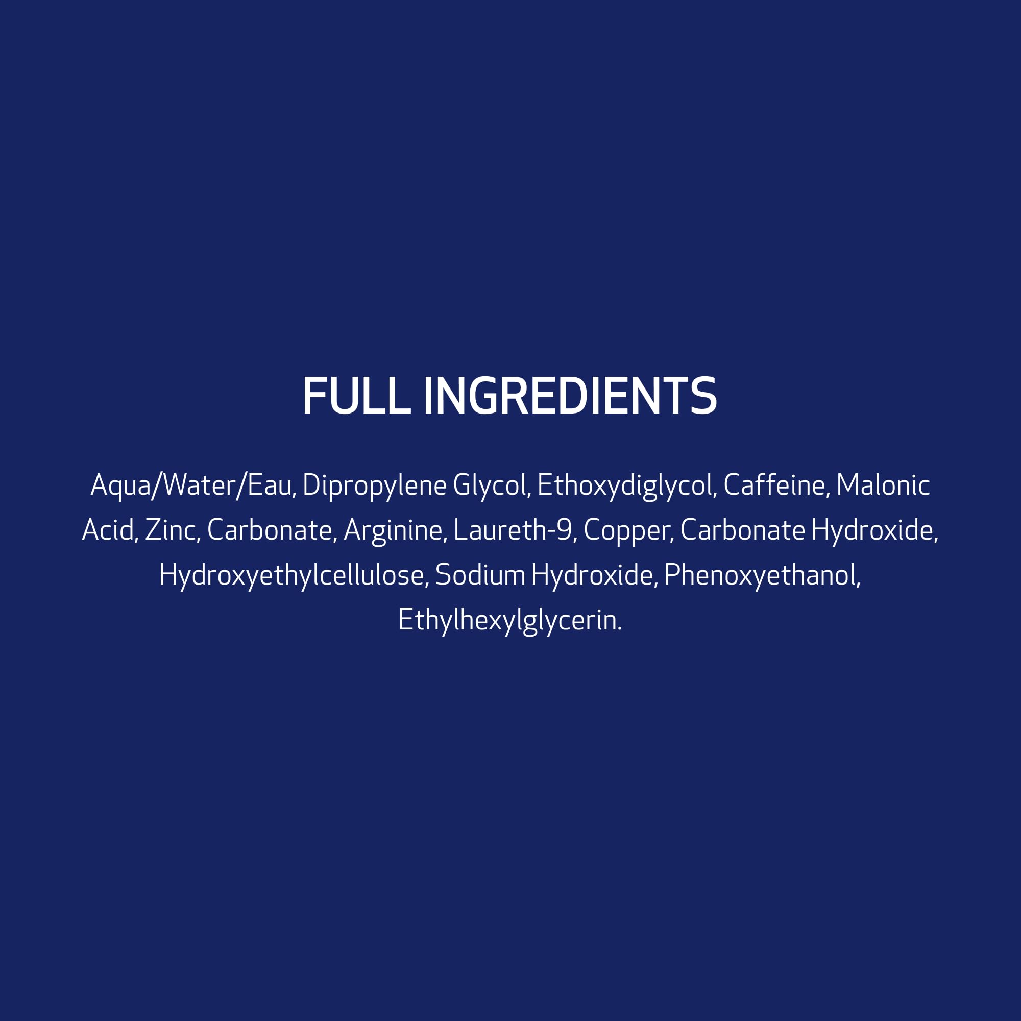 Obagi ELASTIderm ingredient list graphic highlights Bi-Mineral Contour Complex.