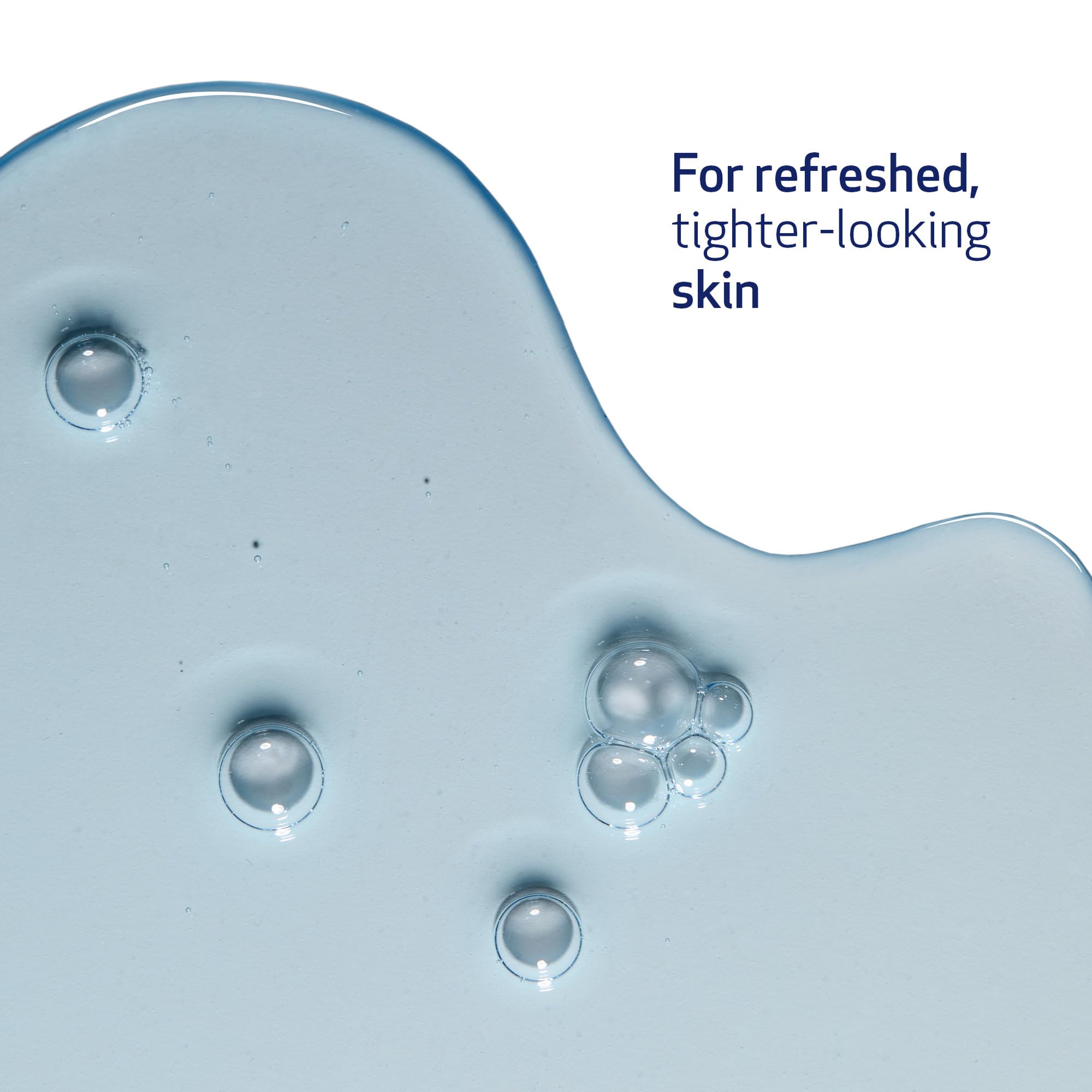 Obagi ELASTIderm Eye Serum swatch on skin highlights a hydrated look.