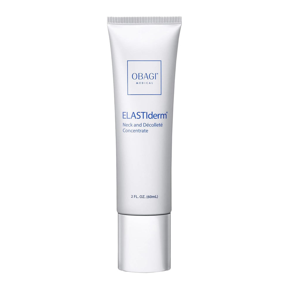 Obagi ELASTIderm neck bottle pour enables controlled application for neck care.