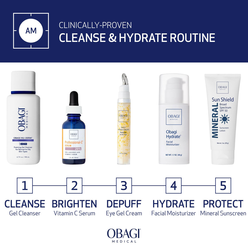 Obagi Hydrate 2-pack display emphasizes value and ongoing moisturization.