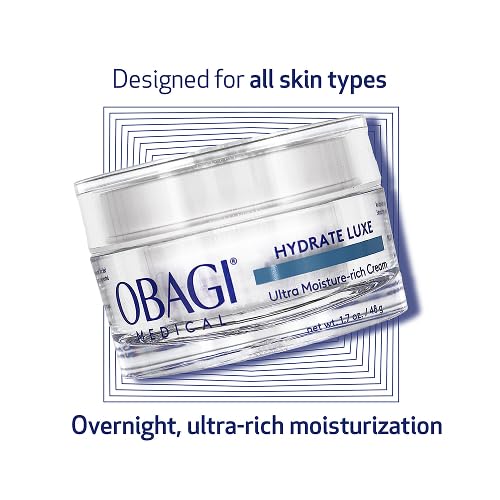Close-up of Obagi Hydrate Luxe jar showing luxurious balm-like consistency.