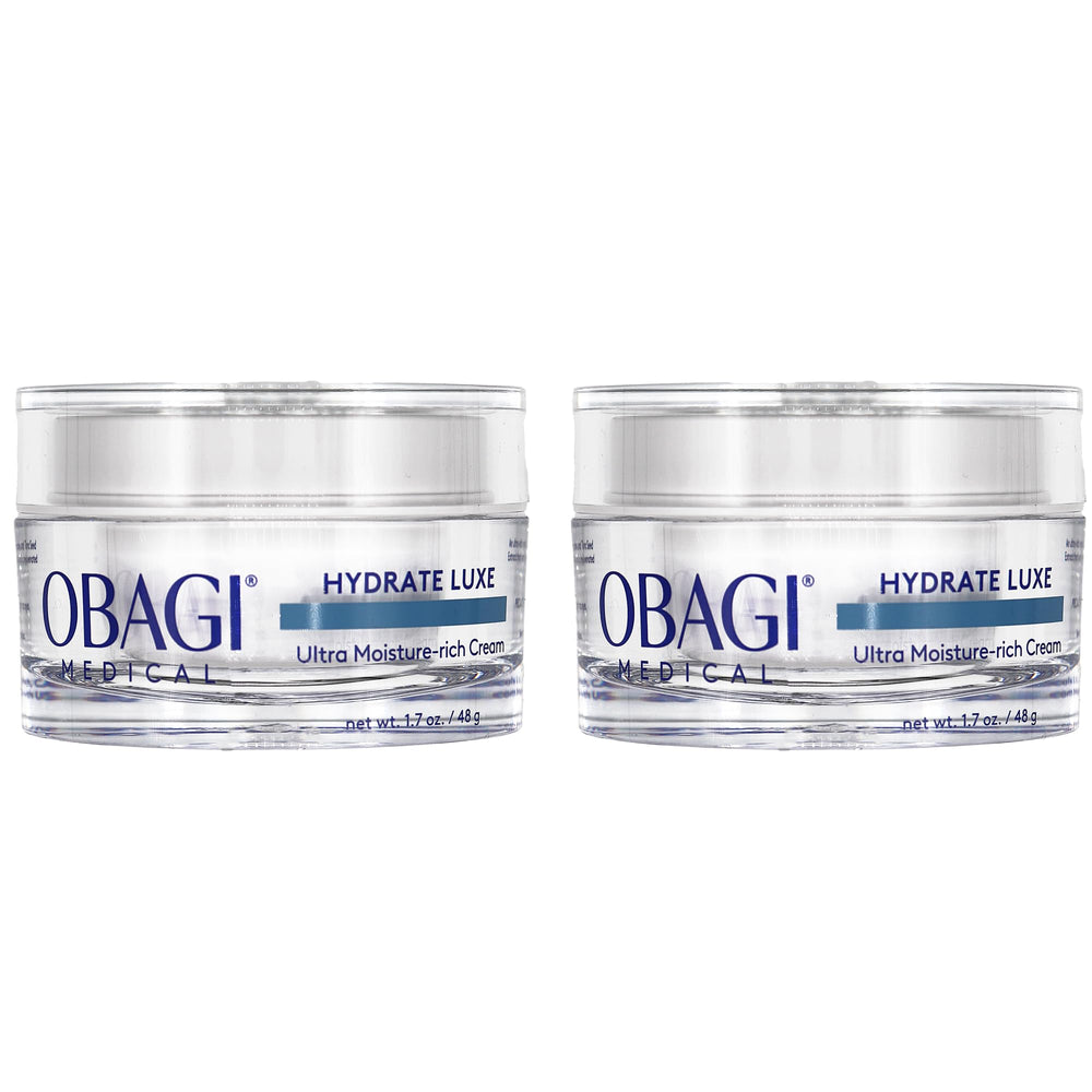 Obagi Hydrate Luxe night cream with balm-like texture for ultra-rich overnight hydration.