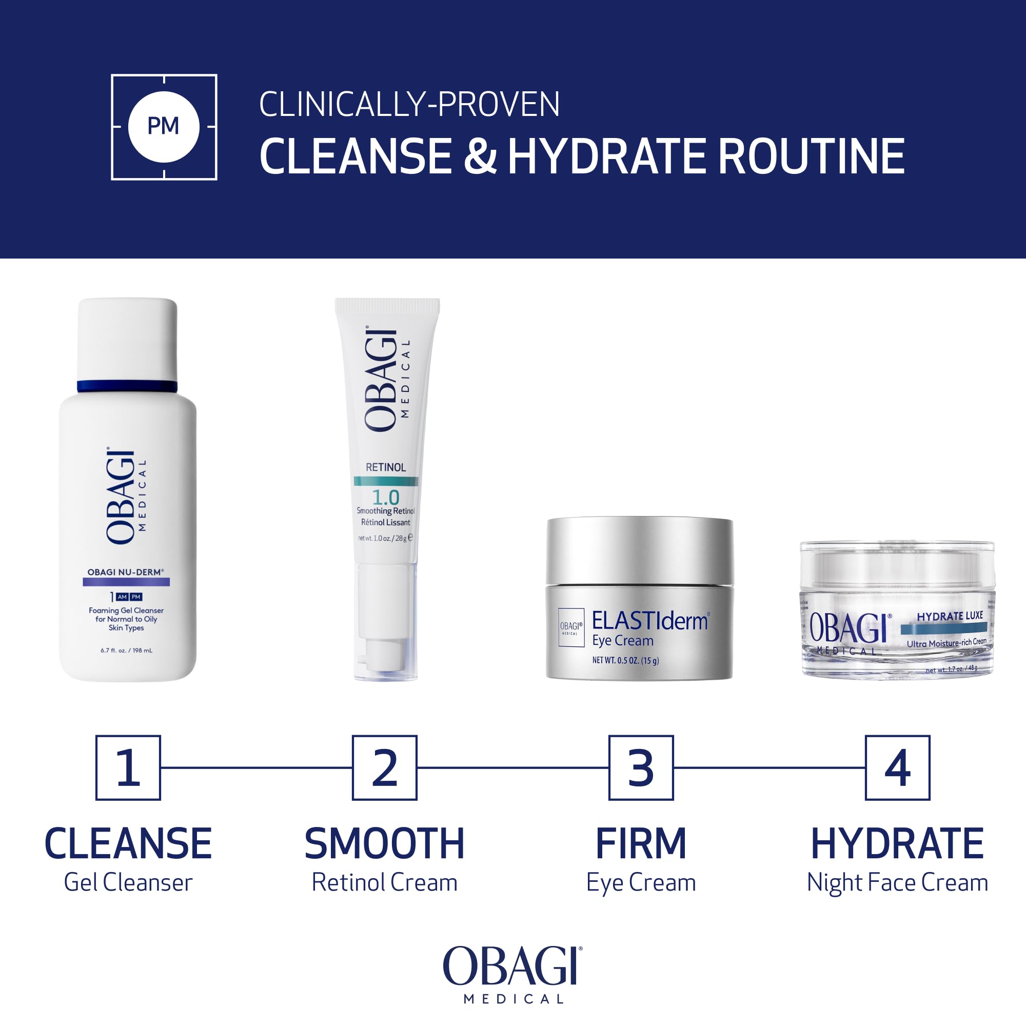 Obagi Hydrate Luxe non-comedogenic formula suitable for sensitive skin.