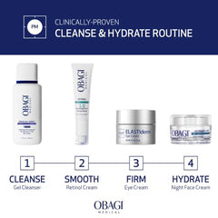 Obagi Hydrate Luxe label highlights non-comedogenic and hypoallergenic properties.
