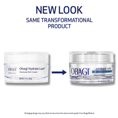 Obagi Hydrate Luxe two-pack front view on a clean vanity.