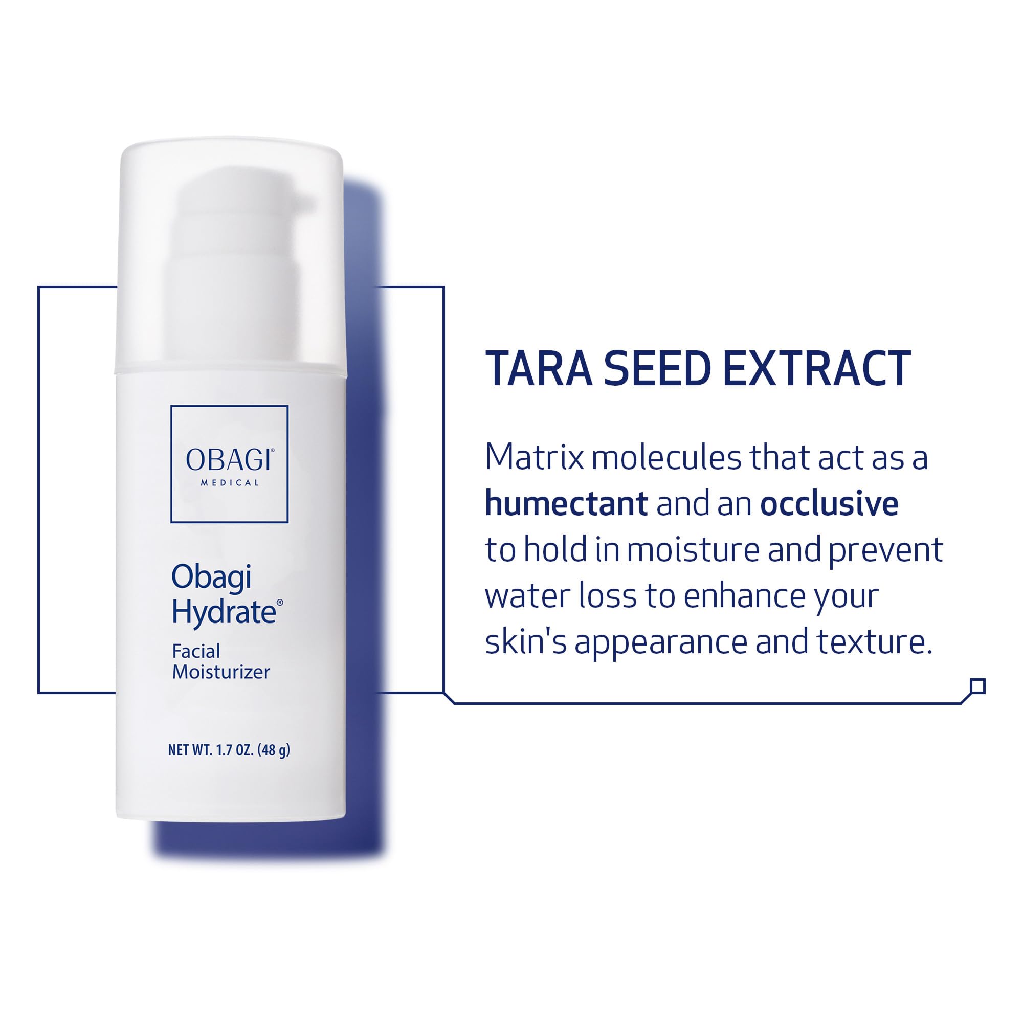 Obagi Hydrate morning application scene demonstrates lightweight, fast-absorbing care.