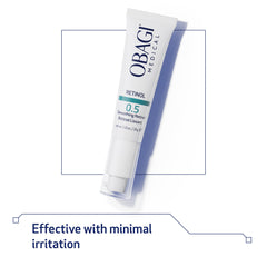 Obagi Medical Retinol 0.5 cream application steps image clarifies routine.