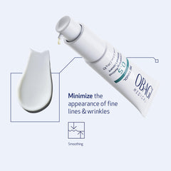 Obagi Medical Retinol 0.5 cream dispensing close-up shows controlled release in action.