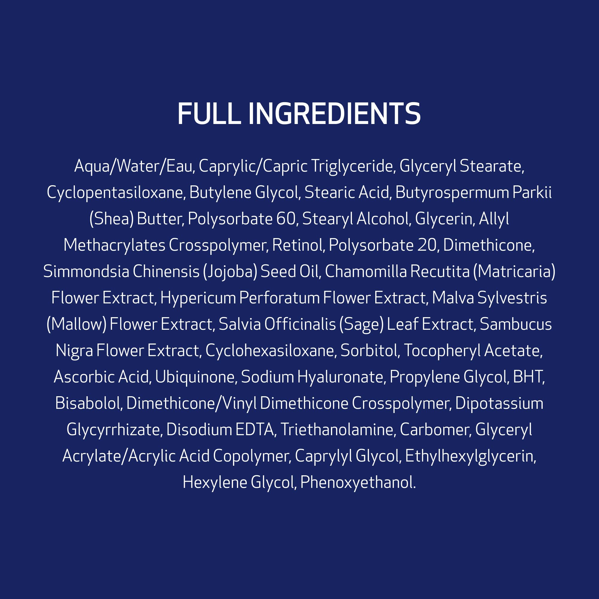 Obagi Medical Retinol 0.5 cream ingredients close-up highlights dermatologist-tested formula.