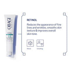 Obagi Medical Retinol 0.5 cream packaging shot highlights compact 1 oz size.