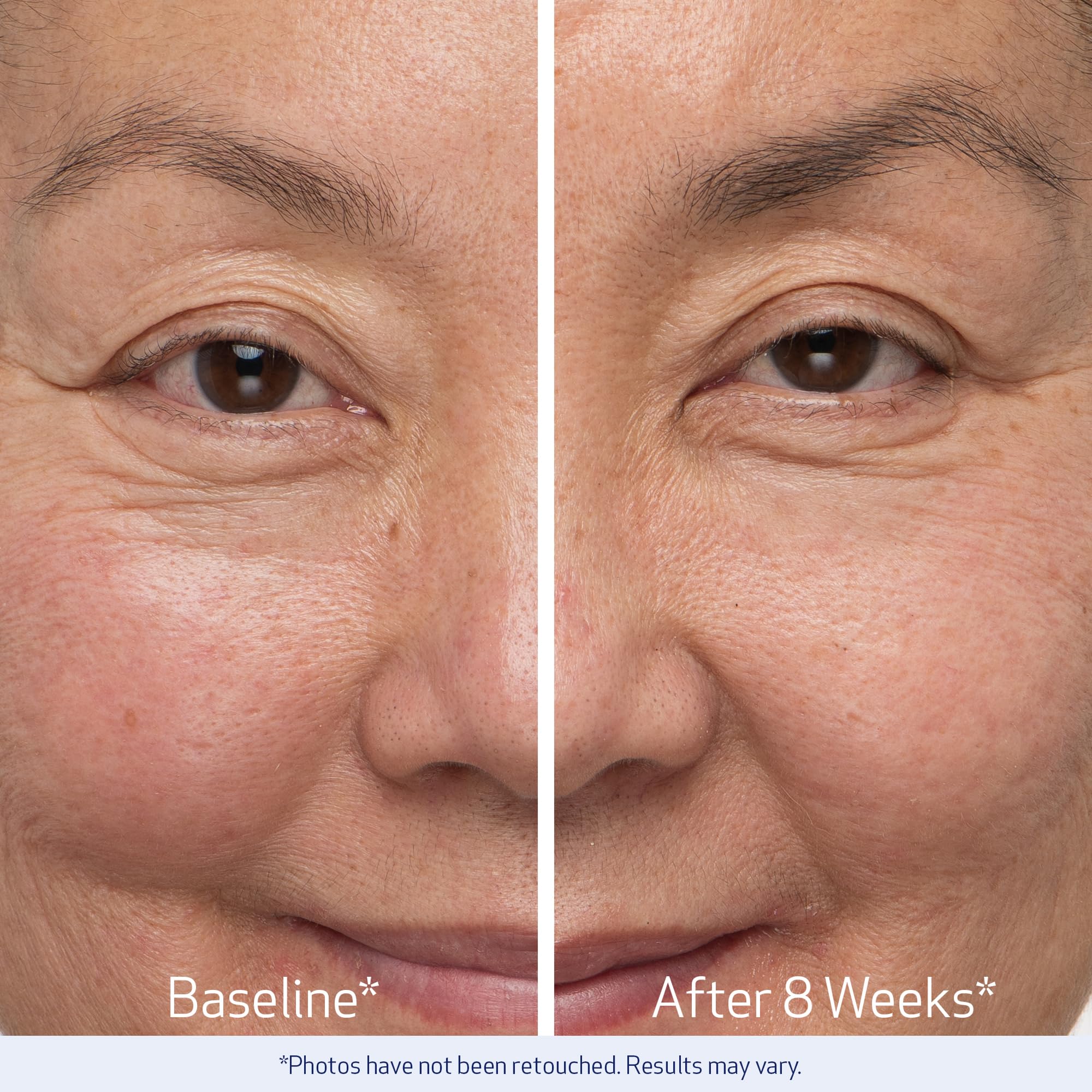 Obagi Nu-Cil brow before after shows potential improvements in fullness.
