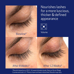 Obagi Nu-Cil applicator brush ready for precise lash line application