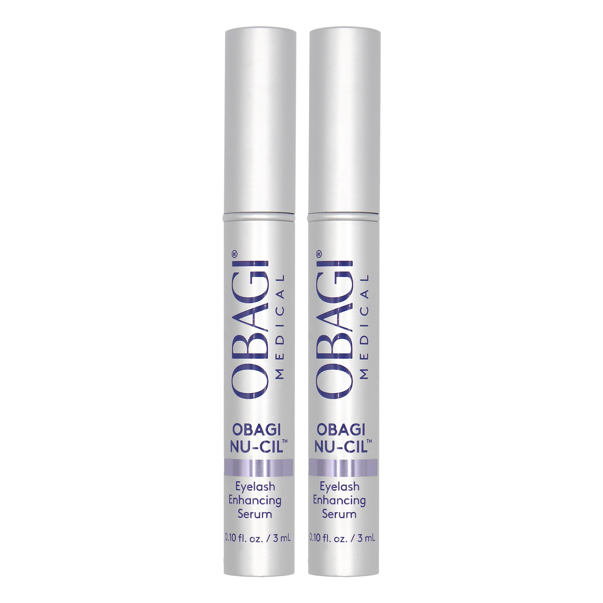 Obagi Nu-Cil eyelash serum bottle closeup for daily lash nourishment