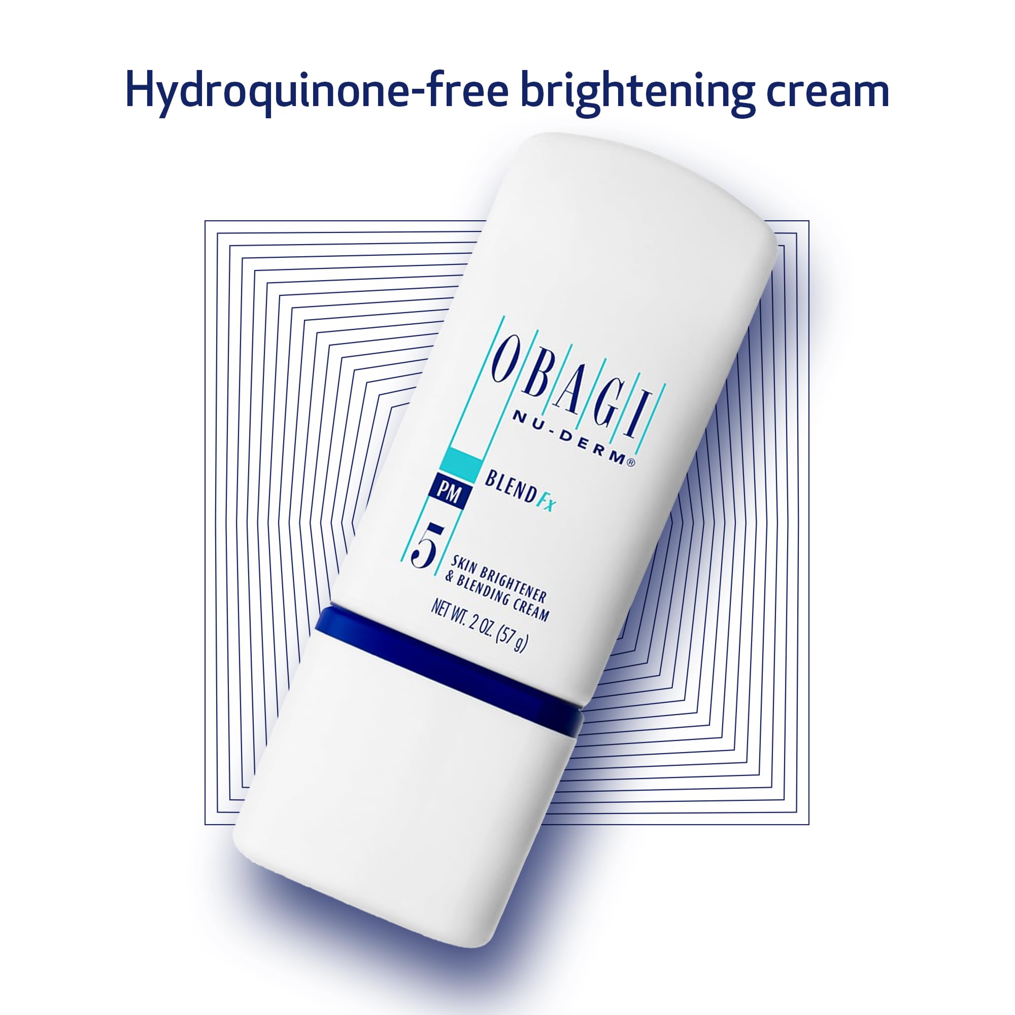 Obagi Nu-Derm Blend Fx bottle with label close-up for easy application
