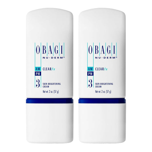 Obagi Nu-Derm Clear Fx two-pack jar for a brightening routine.