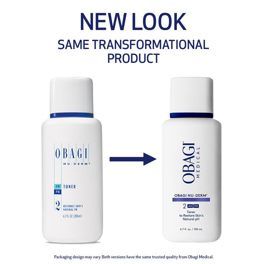 Obagi Nu-Derm Face Toner applied with a cotton pad to remove impurities.