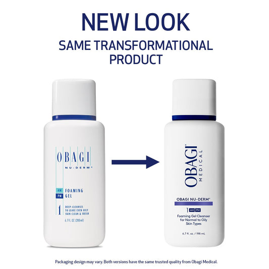 Obagi Nu-Derm Foaming Gel foam-lather demonstrates gentle cleansing.