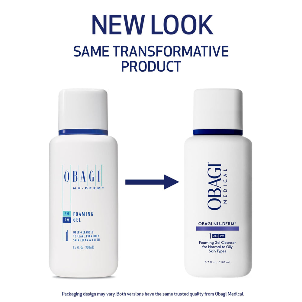 Foamy lather from Obagi Nu-Derm Foaming Gel on a clean hand.