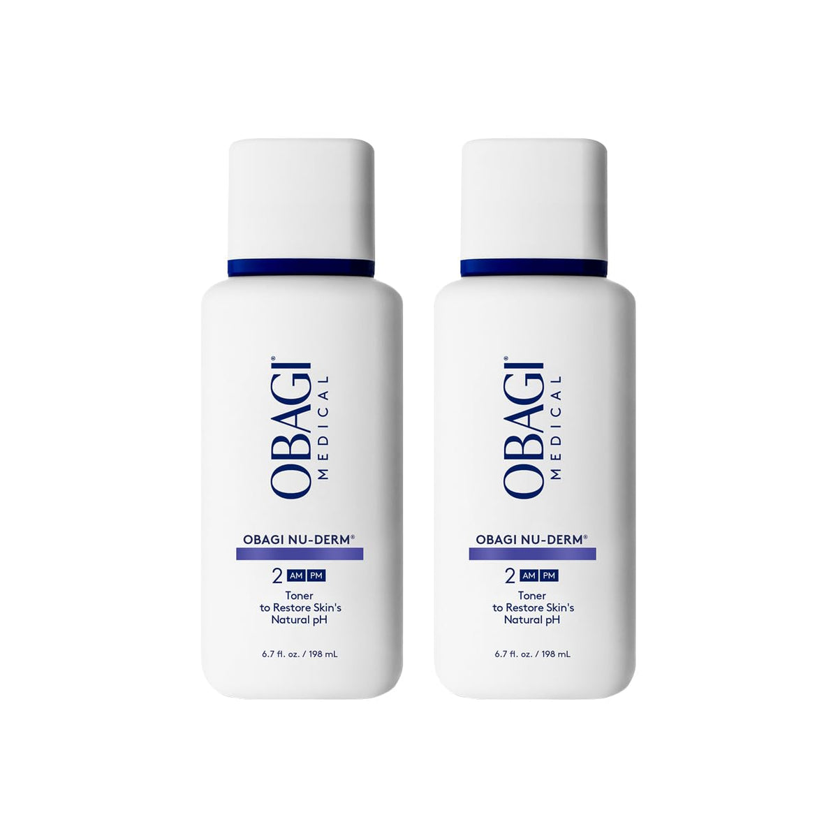 Obagi Nu-Derm Toner bottle shows alcohol-free formula for balanced skin