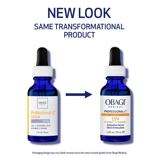 Obagi Professional-C 15% Serum bottle with stable vitamin C delivery