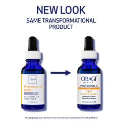 Close-up of the Obagi serum pump for easy application.