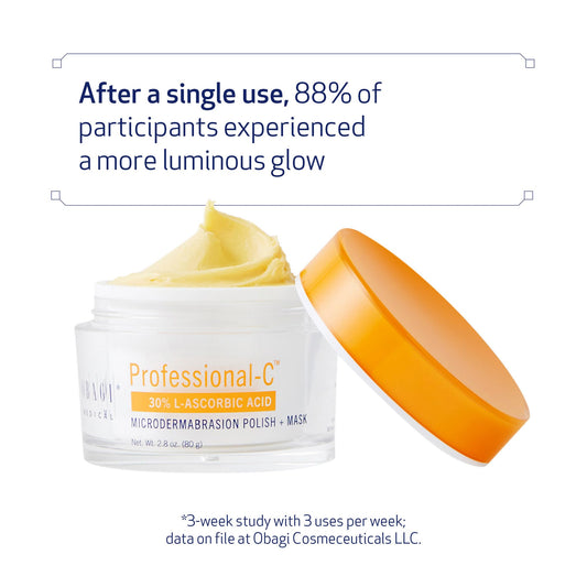 Close-up of ultra-fine crystals from Obagi Professional-C for gentle exfoliation