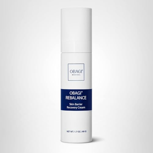 Obagi Rebalance box front conveys premium skin barrier solution for sensitive-skin care