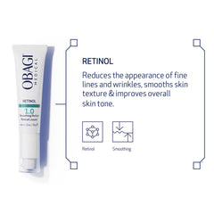 Obagi Medical Retinol 1.0 Cream data graphic, showing measurable improvements.