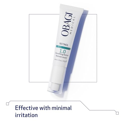 Obagi Medical Retinol 1.0 Cream velvety texture on fingertip, easy absorption.