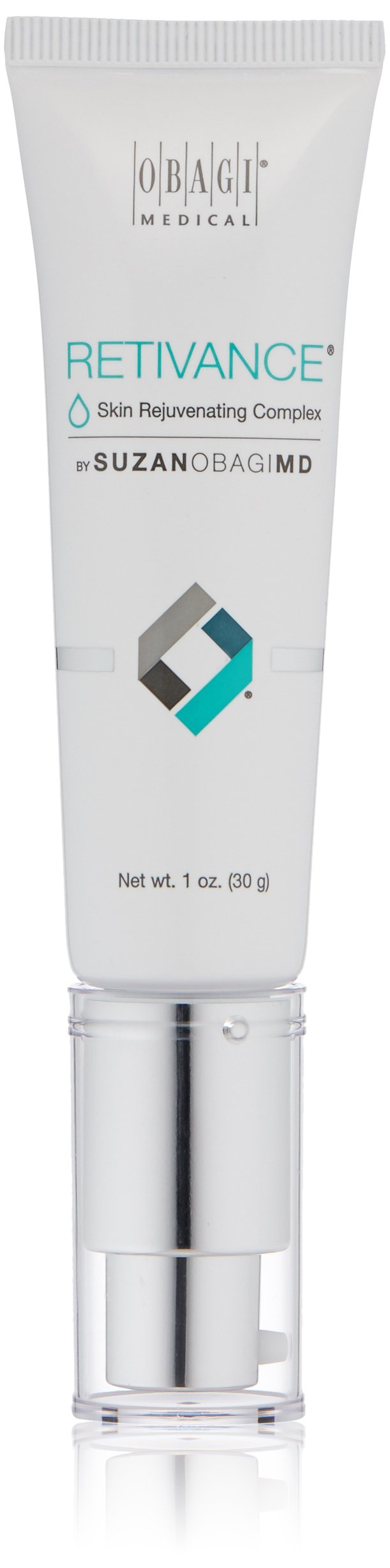 Obagi Medical Retivance bottle close-up for refined skin texture
