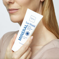 Obagi Sun Shield zinc oxide formula providing broad-spectrum protection on skin.