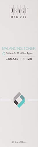 Obagi SUZANOBAGIMD Balancing Toner on cotton pad for gentle pore cleansing