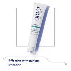 Obagi360 Retinol 1.0 Cream applying evenly across facial skin.