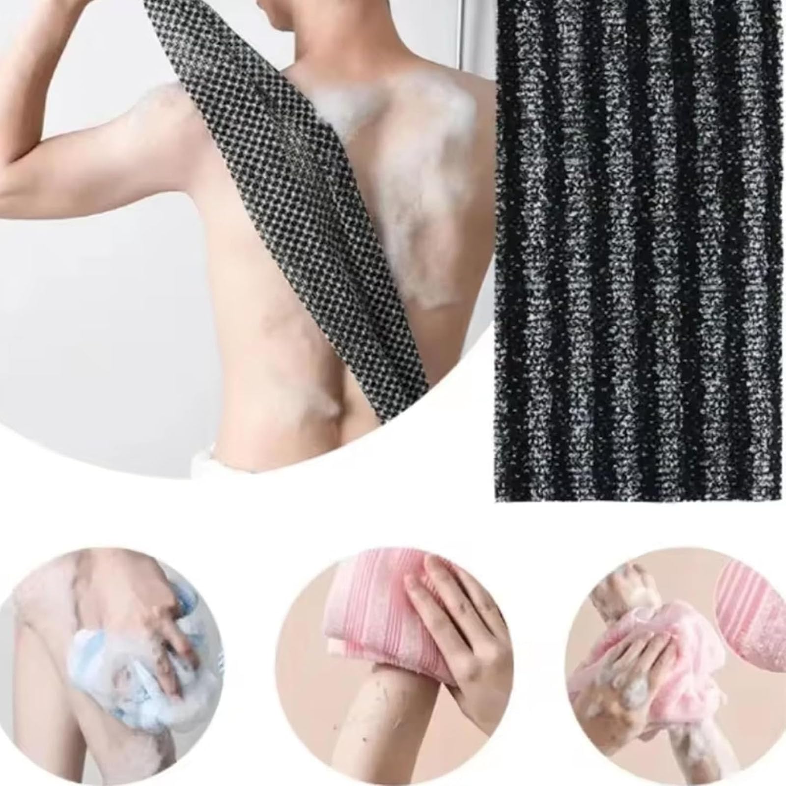 Obemary Blissal 48-inch towel replaces loofah for daily body care.