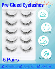 Close-up of the black band on Obeyalash lashes for easy alignment
