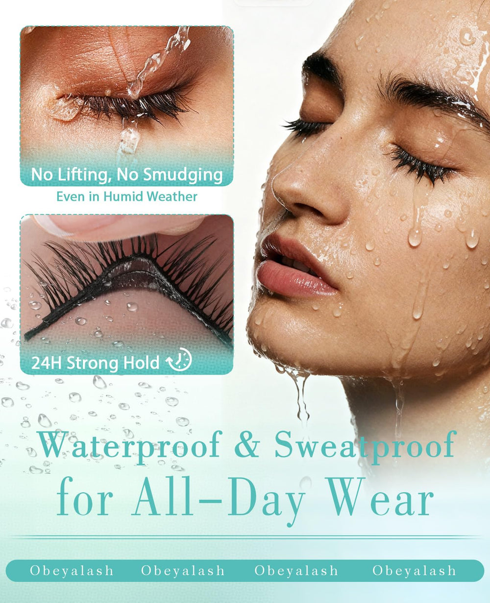 Obeyalash lightweight faux mink fibers feel gentle on the eyes