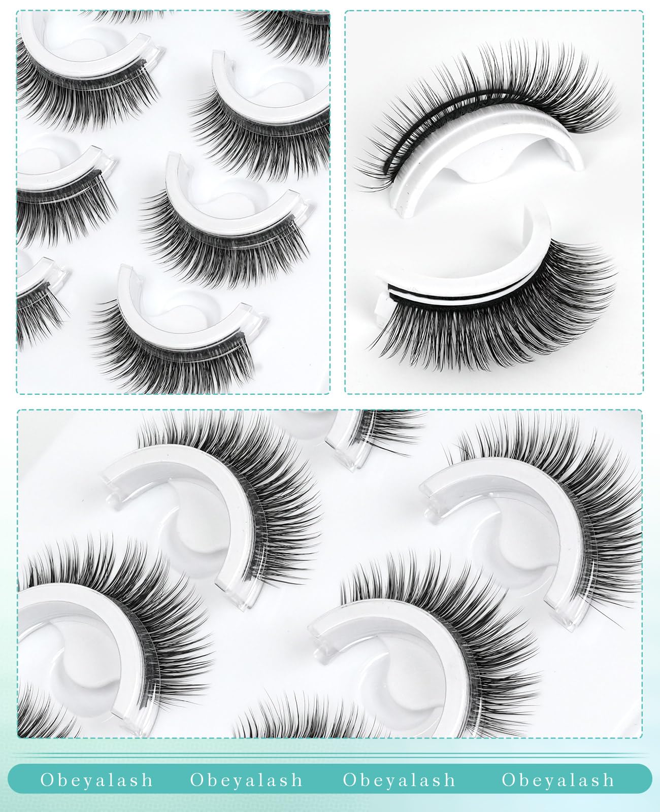 Obeyalash waterproof black-band lashes designed for daily wear