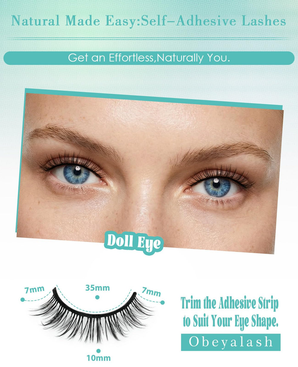 Obeyalash waterproof lashes staying in place through sweat and daily activity